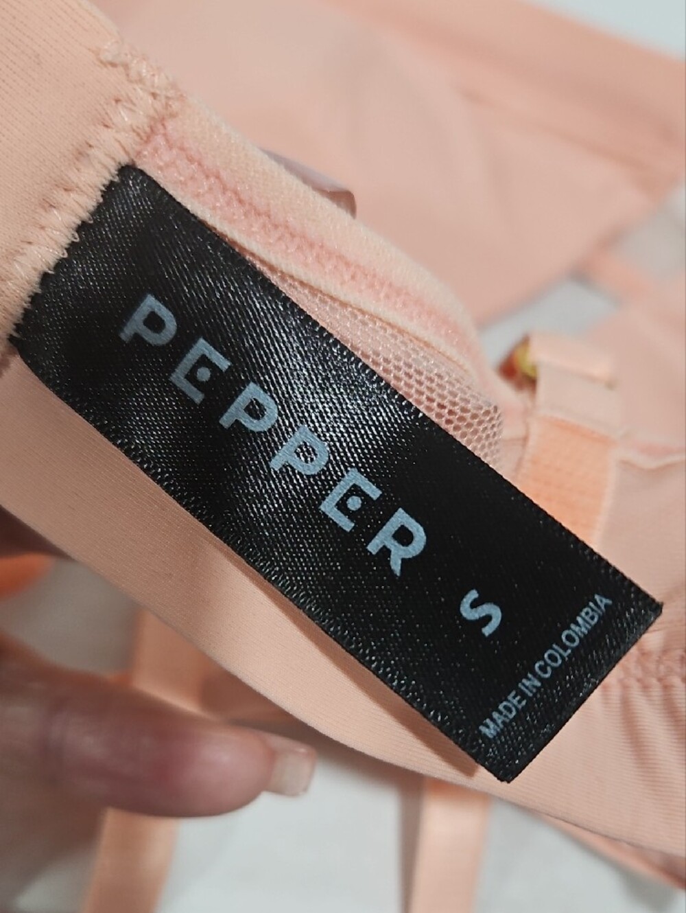 Everyday Soft Triangle Bralette in Nude Peach - Picture 3 of 3